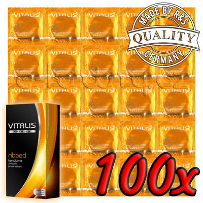 Vitalis Premium Ribbed 100 pack