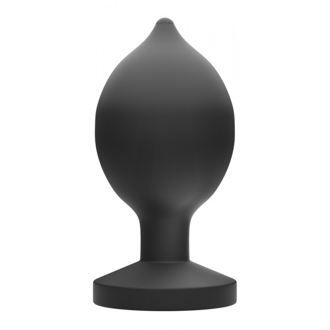 Anos RC Inflatable Butt Vibration Plug Black with
