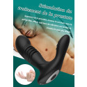 Paloqueth Prostate Stimulator Vibrators with Thrust Function Black