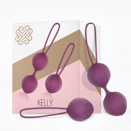 Engily Ross Kelly Kegel Balls Silicone Set Purple