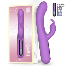 Engily Ross Digital Swell Rabbit Vibrator with Digital Screen Extra Powerfull 23m Purple