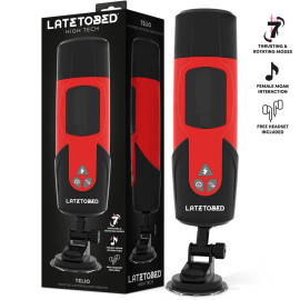 LateToBed Telio Advance Thrusting & Rotating & Moaning Masturbator with Suction Cup
