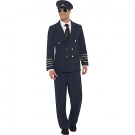Fever Pilot Costume Navy Blue 28621