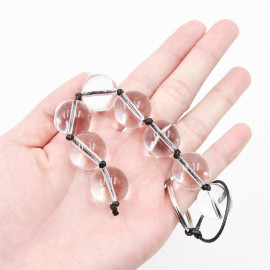 LateToBed BDSM Line Glass Anal Beads S