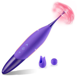 SuperLove Spiral Oscillation High Frequency Clitoral Stimulator Purple