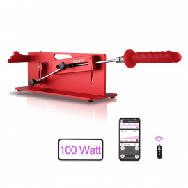 HiSmith HS21-APP Table Top 2.0 Pro 100W Premium Sex Machine with Remote and App Red