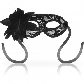 OhMama Masks Lace Eyemask And Flower Black