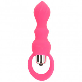 OhMama Vibrating Butt Plug 9cm Pink