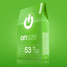 Onsize 53 Premium Condoms 50 pack