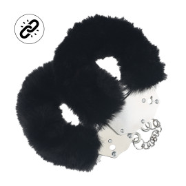 Ouch! Heavy-Duty Fluffy Handcuffs Black