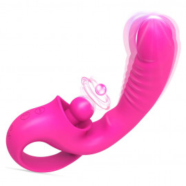 Paloqueth Best Friend Vibrator for Dual G-spot & Clitoral Stimulation Pink