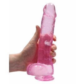 RealRock Realistic Dildo with Balls 9" 22 cm Pink