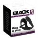 Black Velvets Silicone Cock Ring & Plug