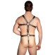 Zado Men Leather Harness with Metal Cock Ring 2010259 Black
