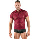 Svenjoyment Floral Lace Transparent Shirt 2161966 Red