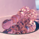 Dream Toys Glaze Glass Rosebud Beaded Dildo Pink