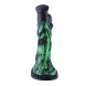 HiSmith WDA039-M-F Wildolo Glow-in-the-dark Liquid Silicone Double Dildo with App 22.7cm Black-Green