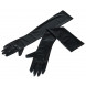 Cottelli Wet Look Stretchy Extra Long Gloves 2460122 Black