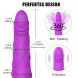 Paloqueth Realistic Dildo Vibrator with 360° Rotating 9 Different Vibrations Purple