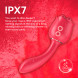 Paloqueth Rose Clitoris Vibrator with 9 Rotating Vibration Modes Red