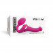 strap-on-me Multi Orgasm Strap-On Vibrator with Licking Stimulator Pink S