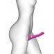 strap-on-me Multi Orgasm Strap-On Vibrator with Licking Stimulator Pink S