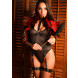 Kinky Diva Feather Shoulder Wrap Red