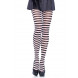 Leg Avenue Nylon Stripe Tights 7100 Black & White