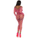 Leg Avenue Net Crop Top & Footless Tights 89325 Pink