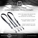 Master Series Spread Labia Spreader Straps with Clamps L Black