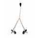 Master Series Titty Taunter Nipple Clamps with Weighted Bead