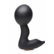 Swell Inflatable & Vibrating Prostate Plug + Cock & Ball Ring Remote Control Black