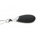 Charmed 10X Vibrating Silicone Teardrop Necklace Black