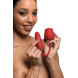 Bloomgasm Romping Rose 10X Suction Rose & Thrusting Vibrator Red