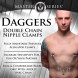 Master Series Daggers Double Chain Nipple Clamps Silver