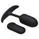 Heavy Hitters Vibrating Weighted Silicone Anal Plug Medium Black