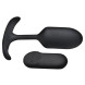 Heavy Hitters Vibrating Weighted Silicone Anal Plug Medium Black