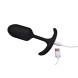 Heavy Hitters Vibrating Weighted Silicone Anal Plug Medium Black