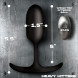 Heavy Hitters Vibrating Weighted Silicone Anal Plug Medium Black