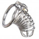 OhMama Fetish Metal Chastity Lockable Cock Cage Size S