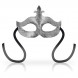 OhMama Masks Fleur De Lis Eyemask Silver