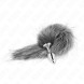 Kink Fox Tail with Metal Plug Grey