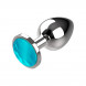 Coquette Anal Plug Metal S 2.8cm Turquoise
