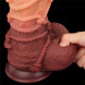 LoveToy Dual Layered Platinum Silicone Cock with Rope Curved 10.5