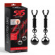 Chisa Sins Inquisition Playful Weighted Nipple Clamps Black