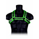 Ouch! Glow in the Dark Buckle Bulldog Harness