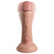 Pipedream King Cock Elite 6" Vibrating Silicone Dual Density Cock Light