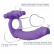 Pipedream Fantasy C-Ringz Silicone Double Penetrator Rabbit Purple