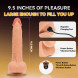 Paloqueth Realistic Thrusting Dildo Vibrator with Suction Cup 9.5