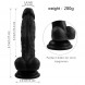 Paloqueth Silicone Dildo with Strong Suction Cup 17cm Black